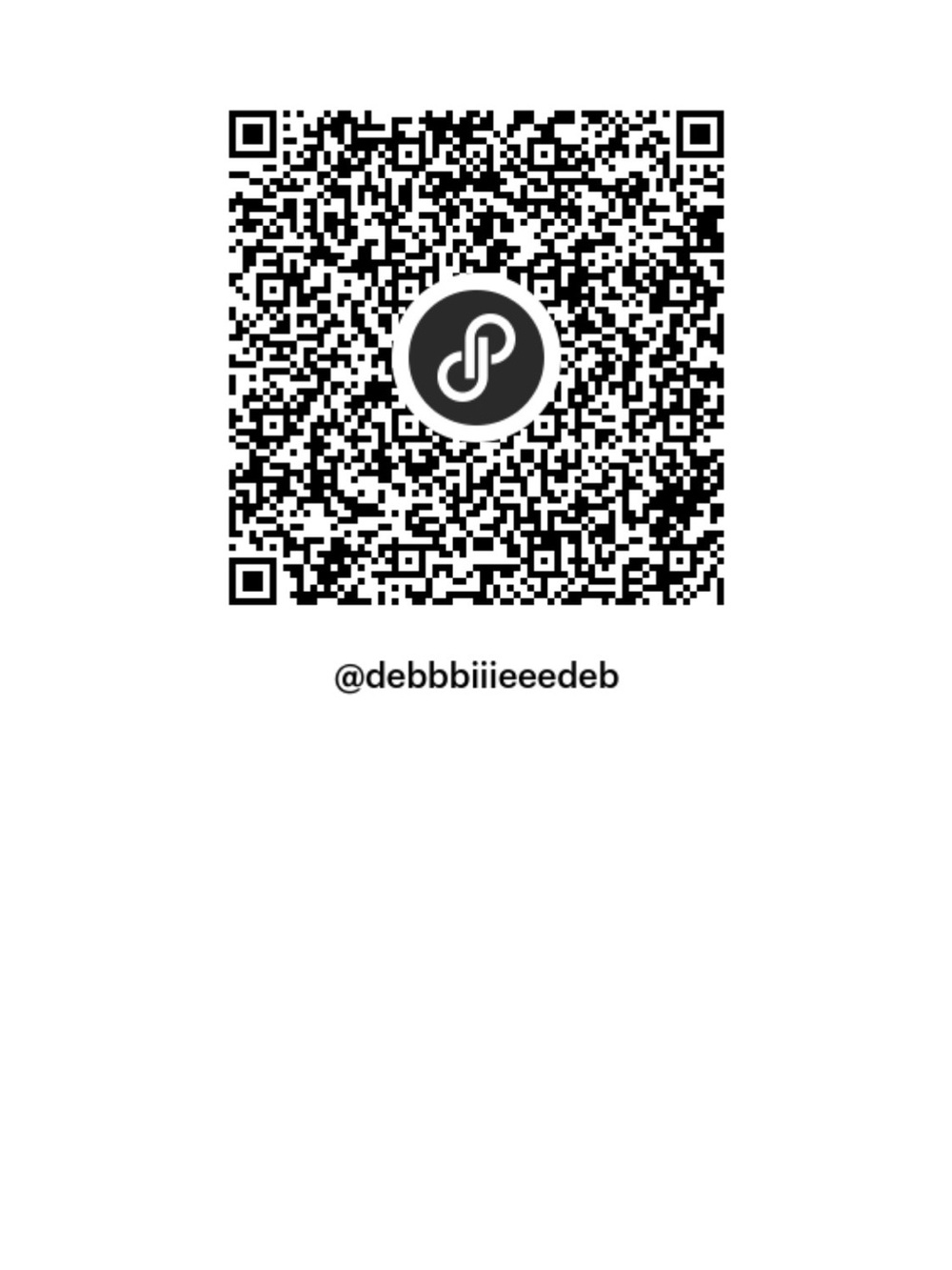 QR Code Sticker in Black and White